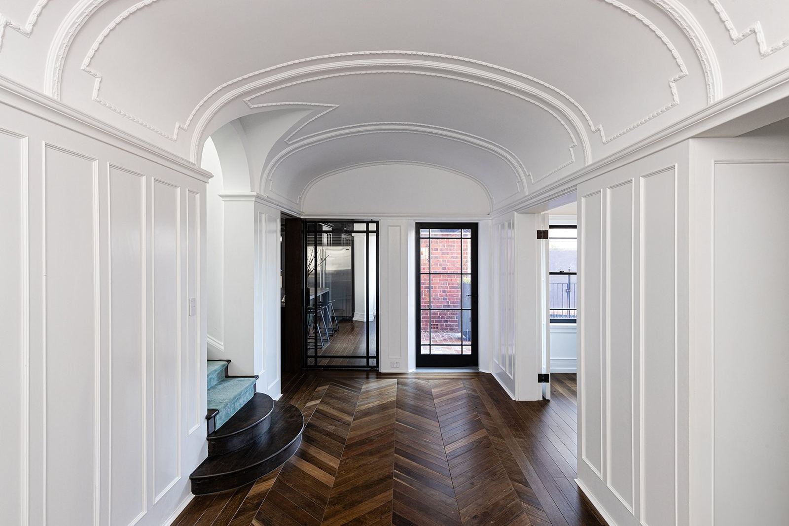 Bellevue Hill arched hallway, built by HP Constructions