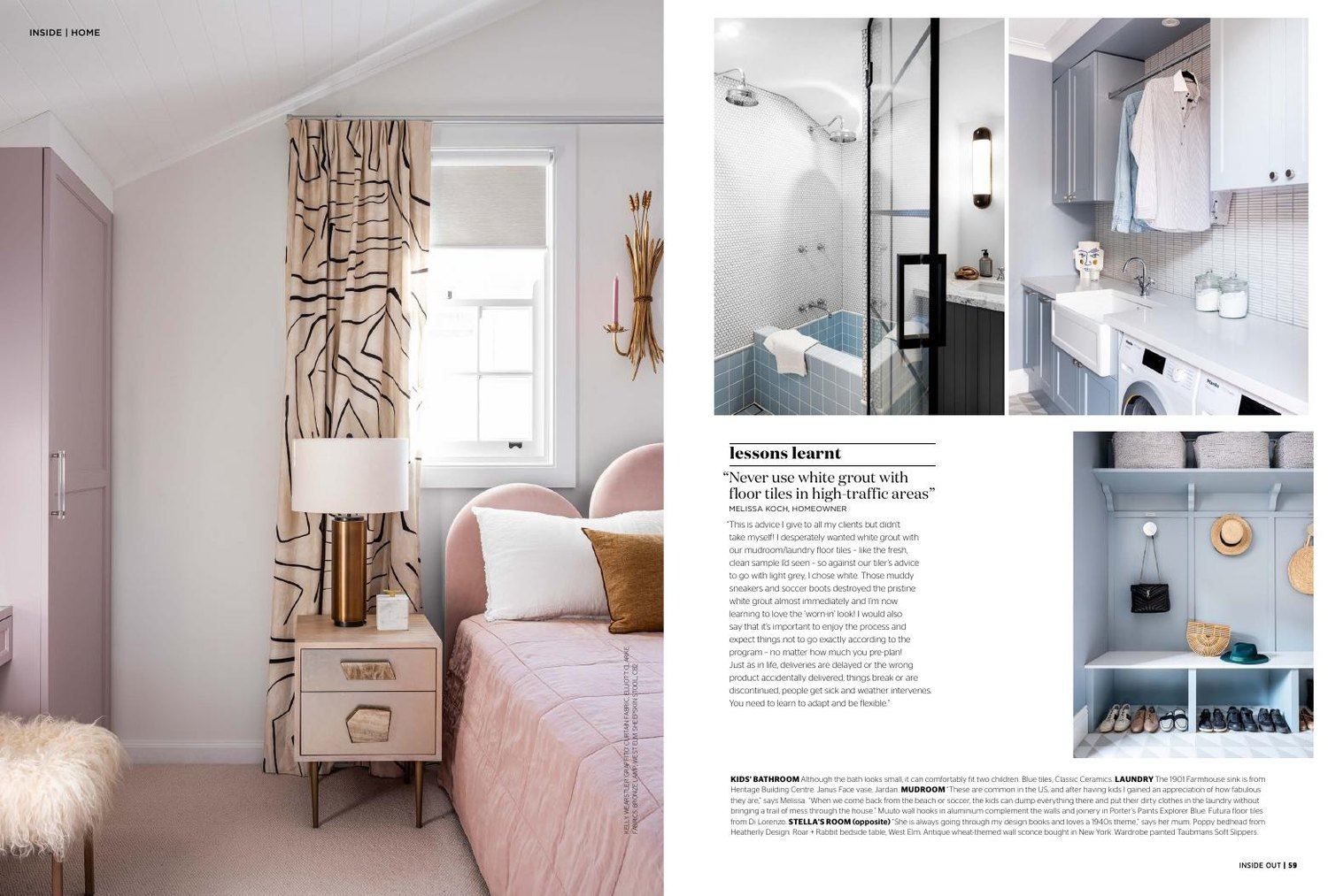 Willoughby in Inside Out magazine, October 2019